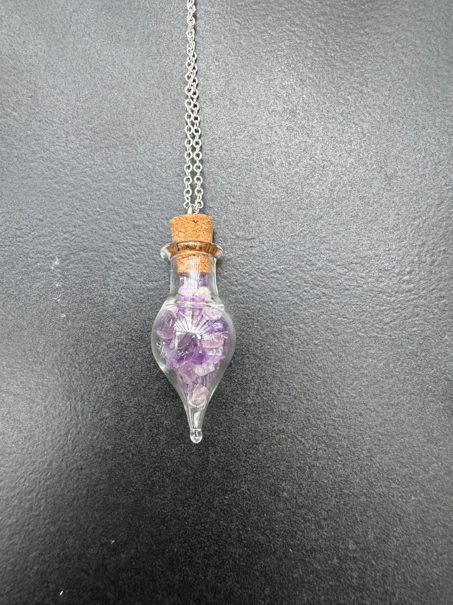 'Crystal Potion Bottle Necklace'