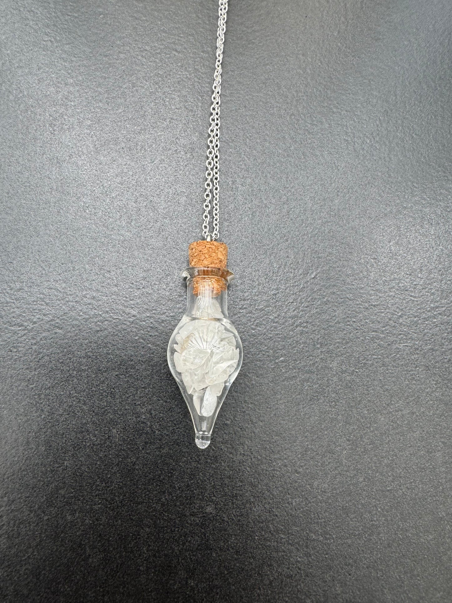 'Crystal Potion Bottle Necklace'
