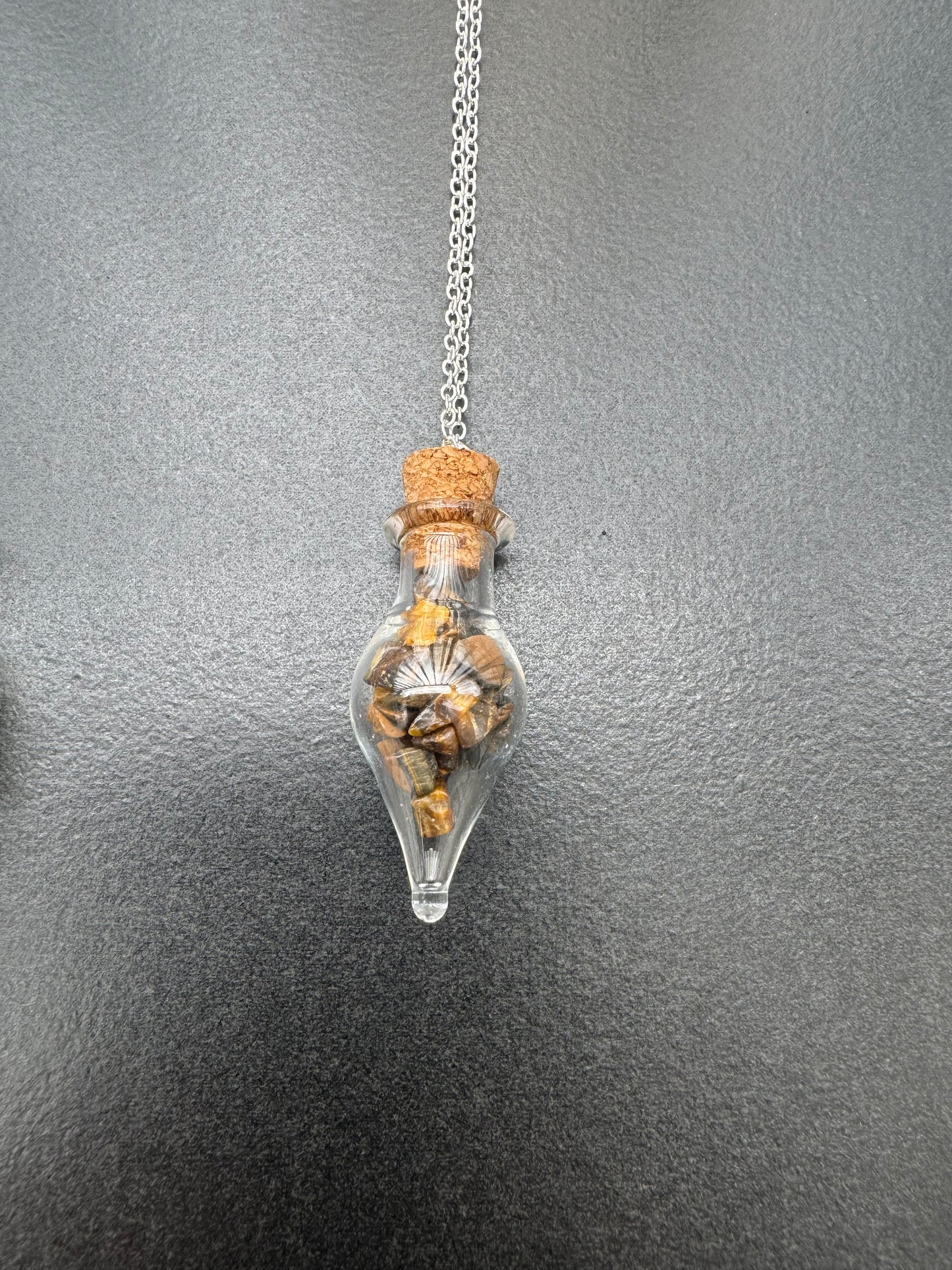 'Crystal Potion Bottle Necklace'