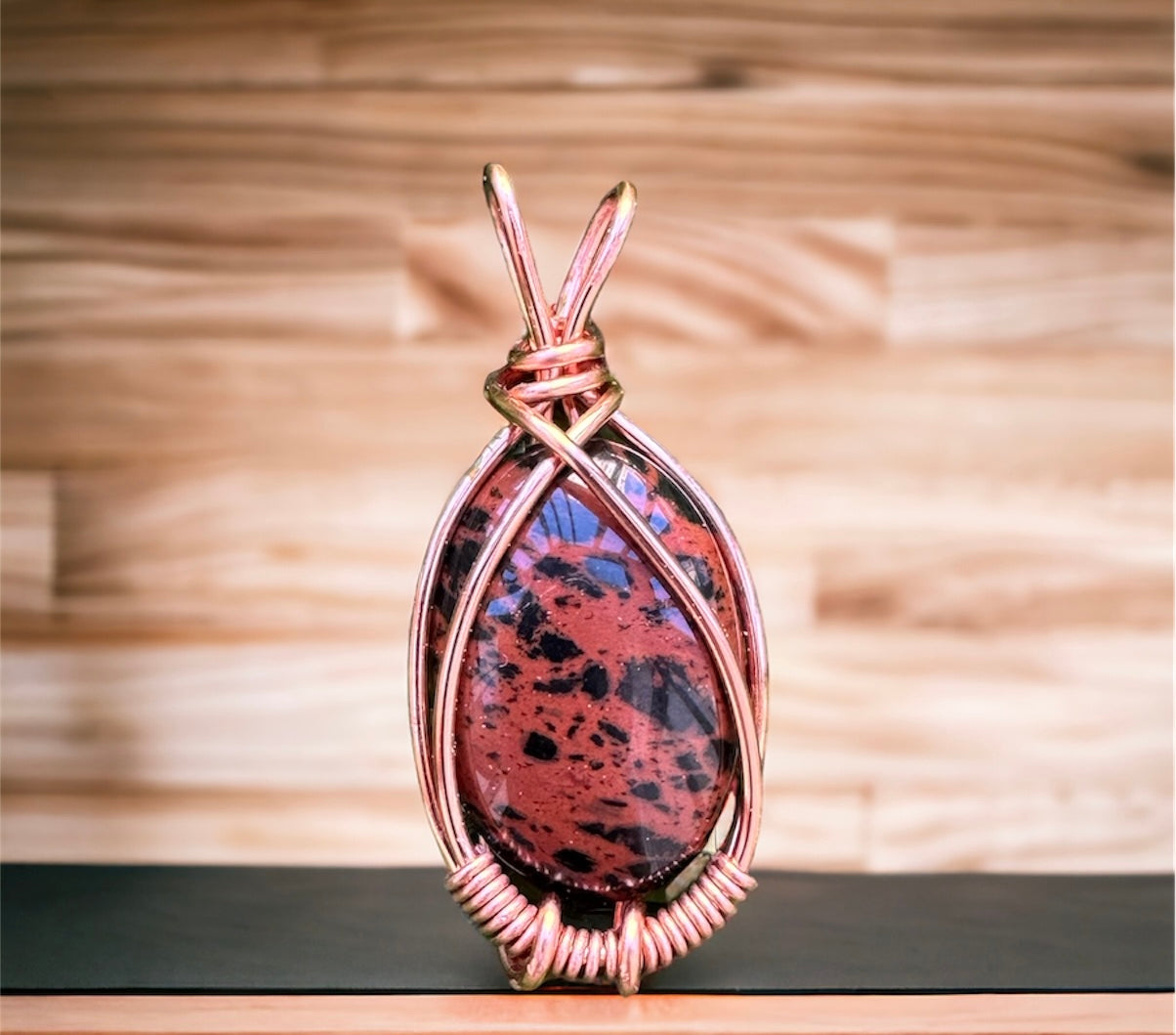 .Mahogany Obsidian Pendant.