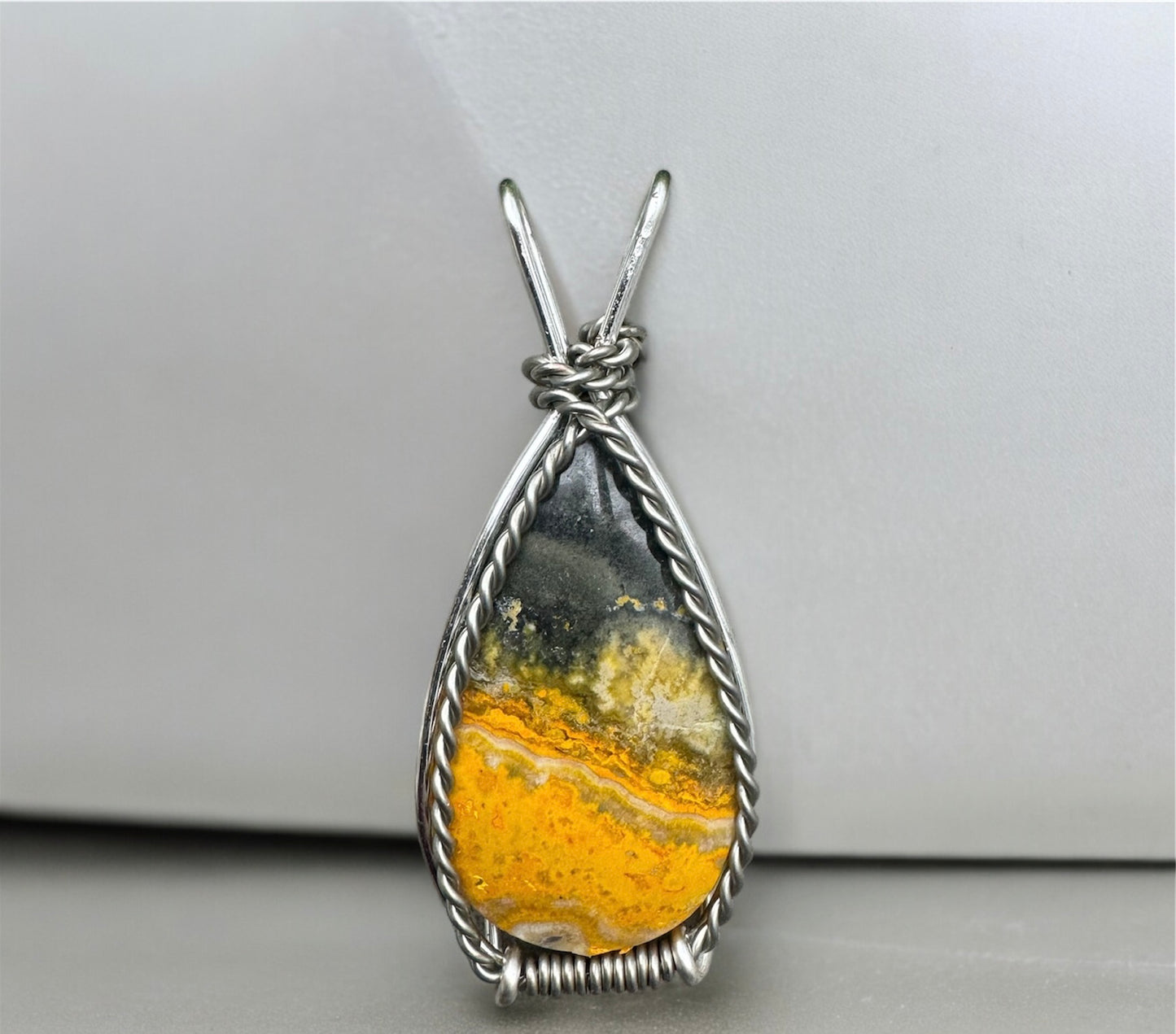 .Bumble Bee Jasper Pendant.