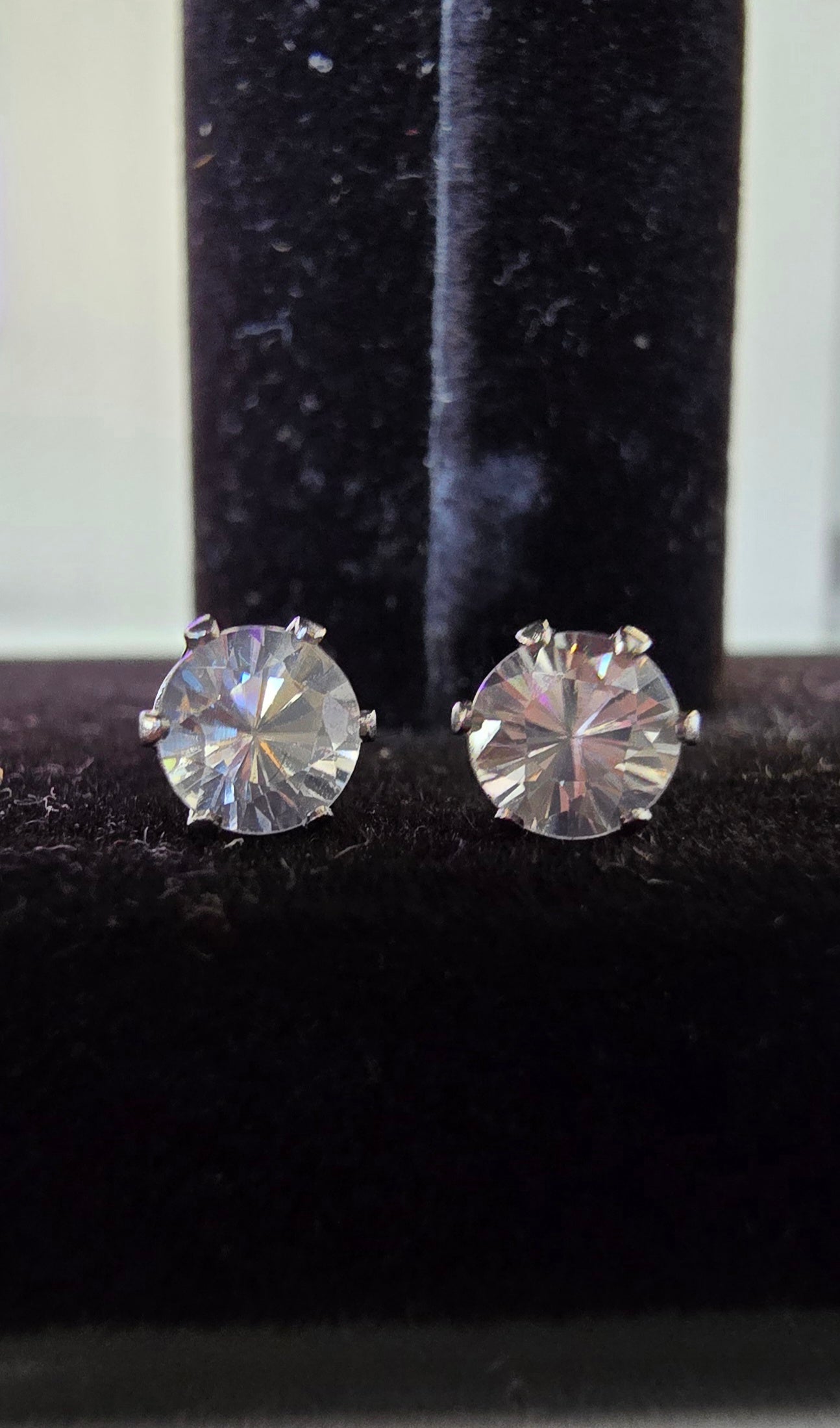 White Zircon Earrings