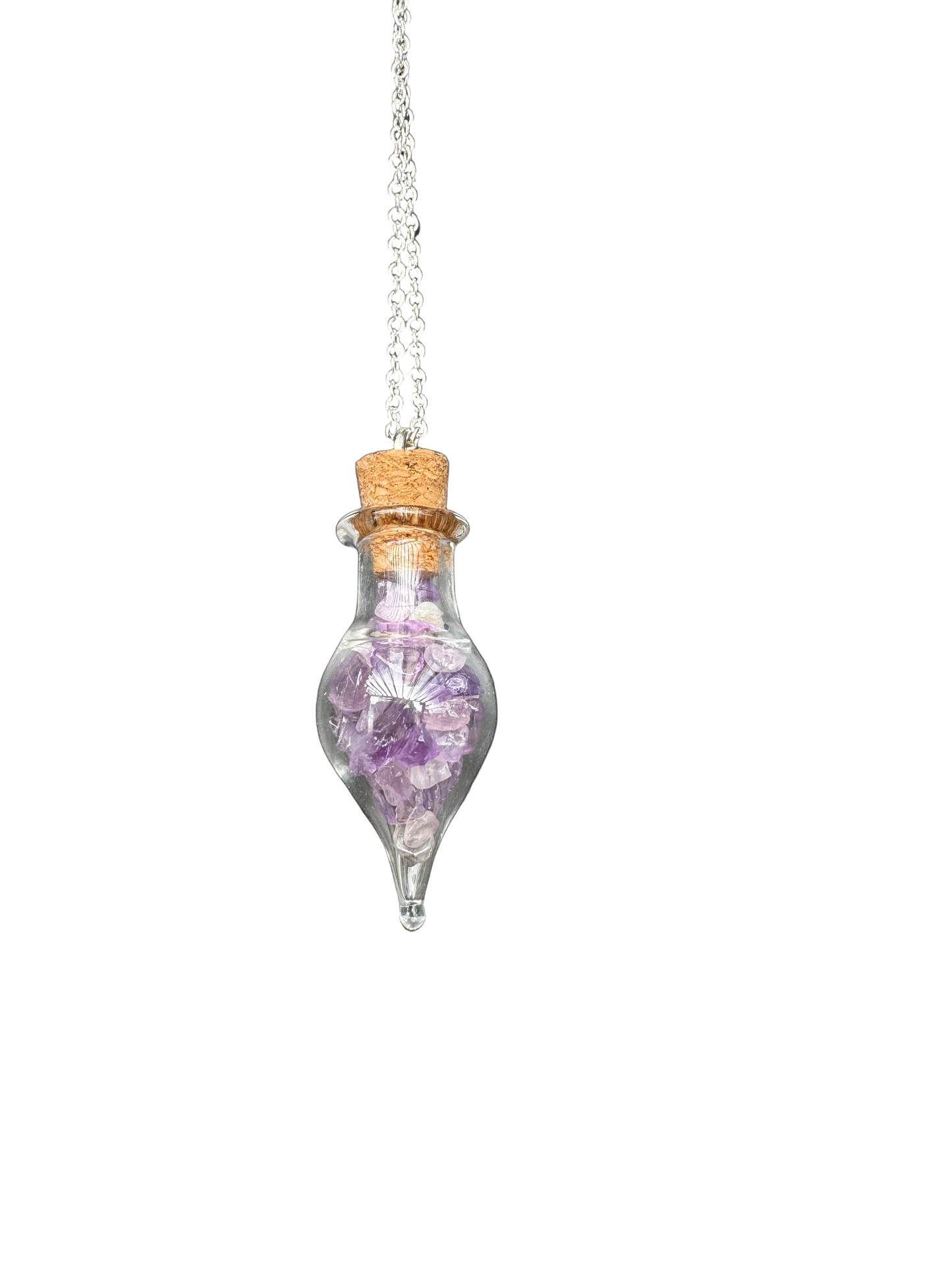'Crystal Potion Bottle Necklace'