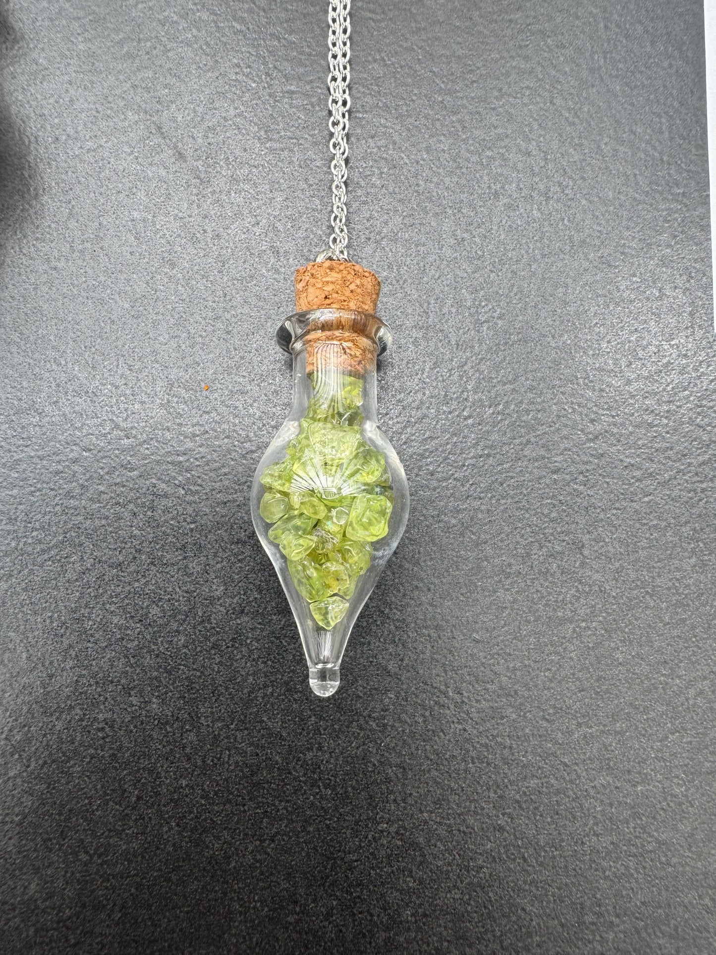'Crystal Potion Bottle Necklace'