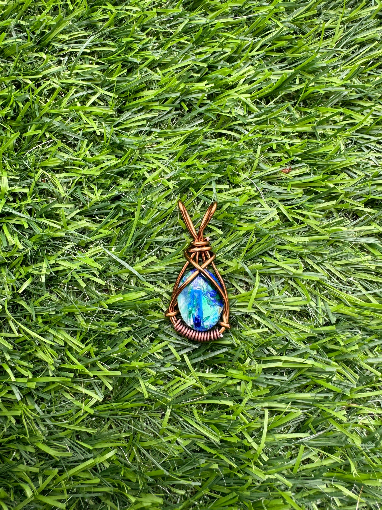 .Azurite Pendant.