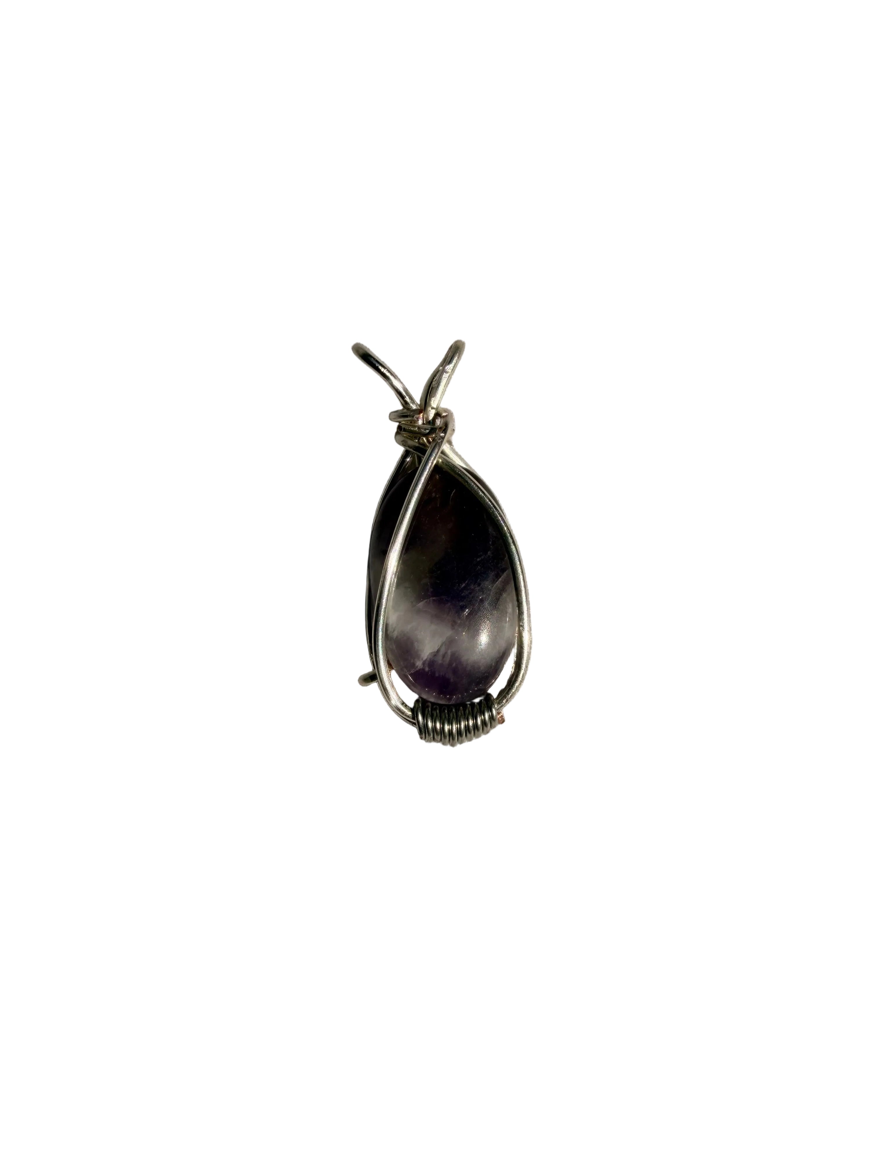 Chevron Amethyst Pendant