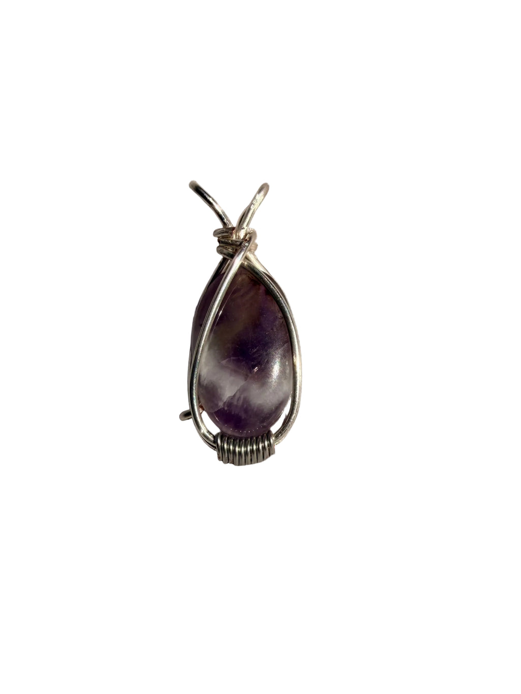 Chevron Amethyst Pendant