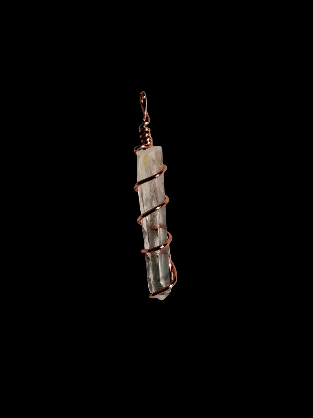Clear Quartz Pendant (Rose Gold)