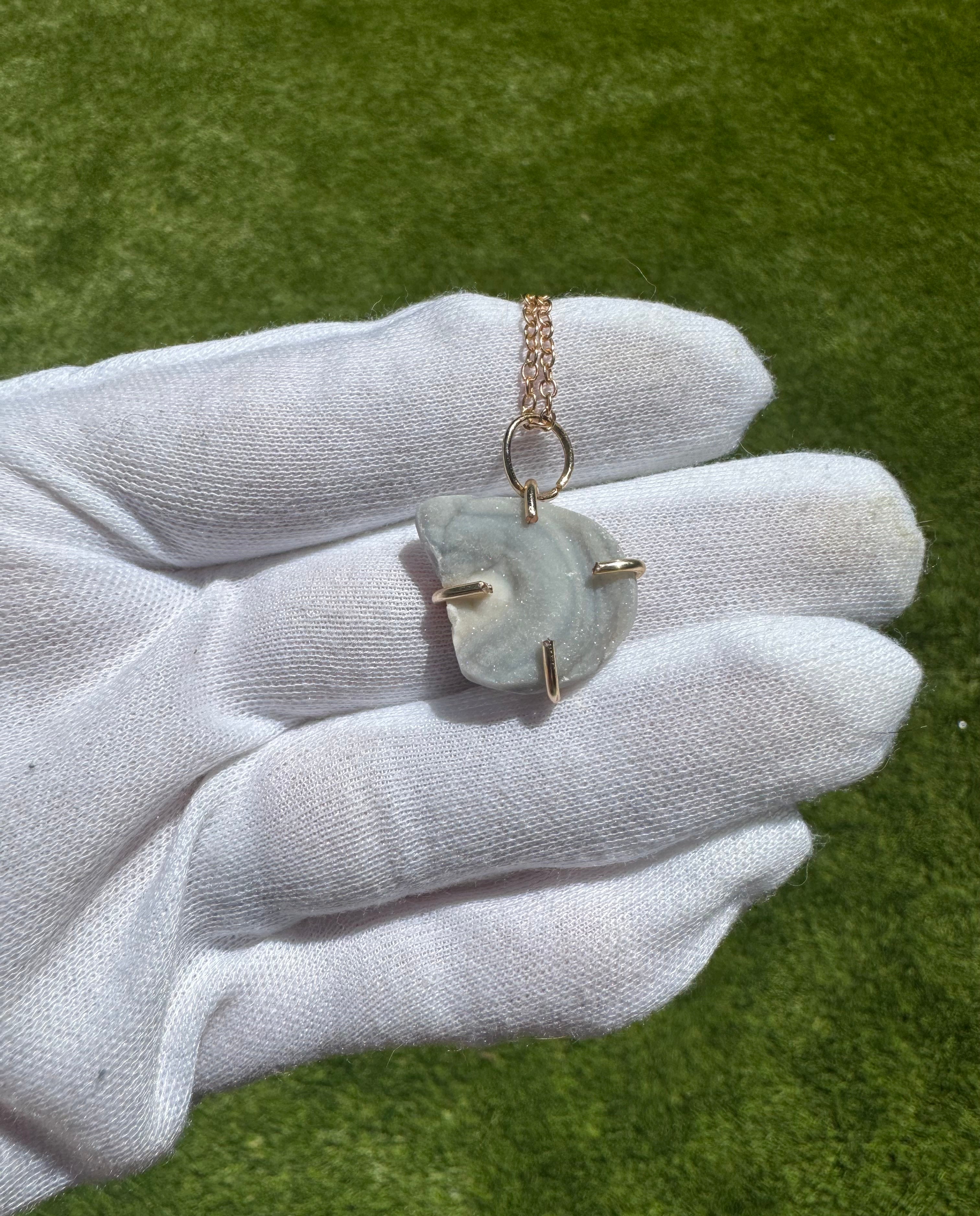 .Brazil Chalcedony Druzy.