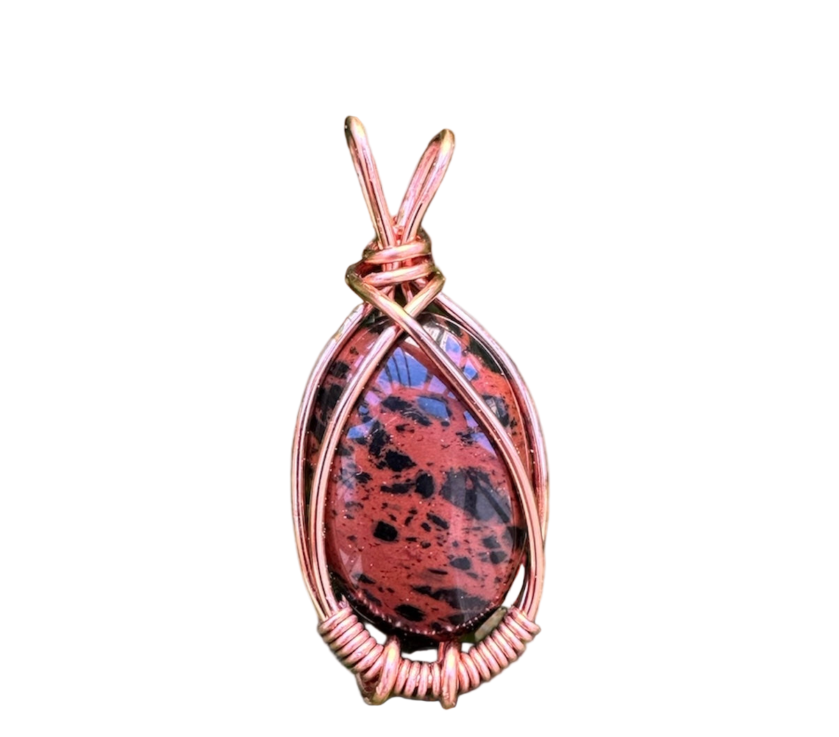 .Mahogany Obsidian Pendant.