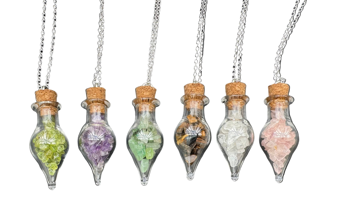 'Crystal Potion Bottle Necklace'