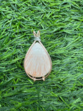 .Pink Scolecite Pendant.