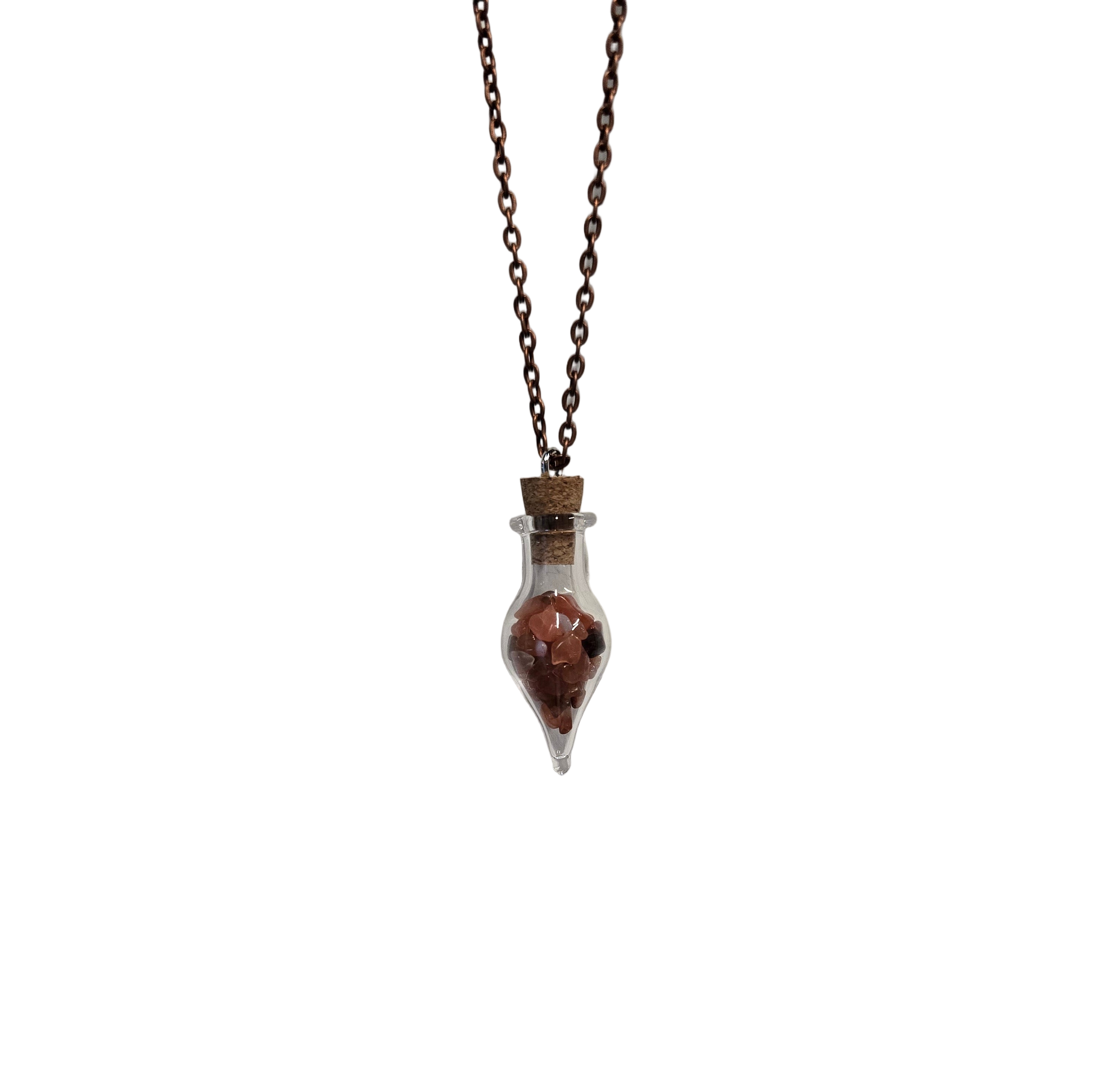'Crystal Potion Bottle Necklace'