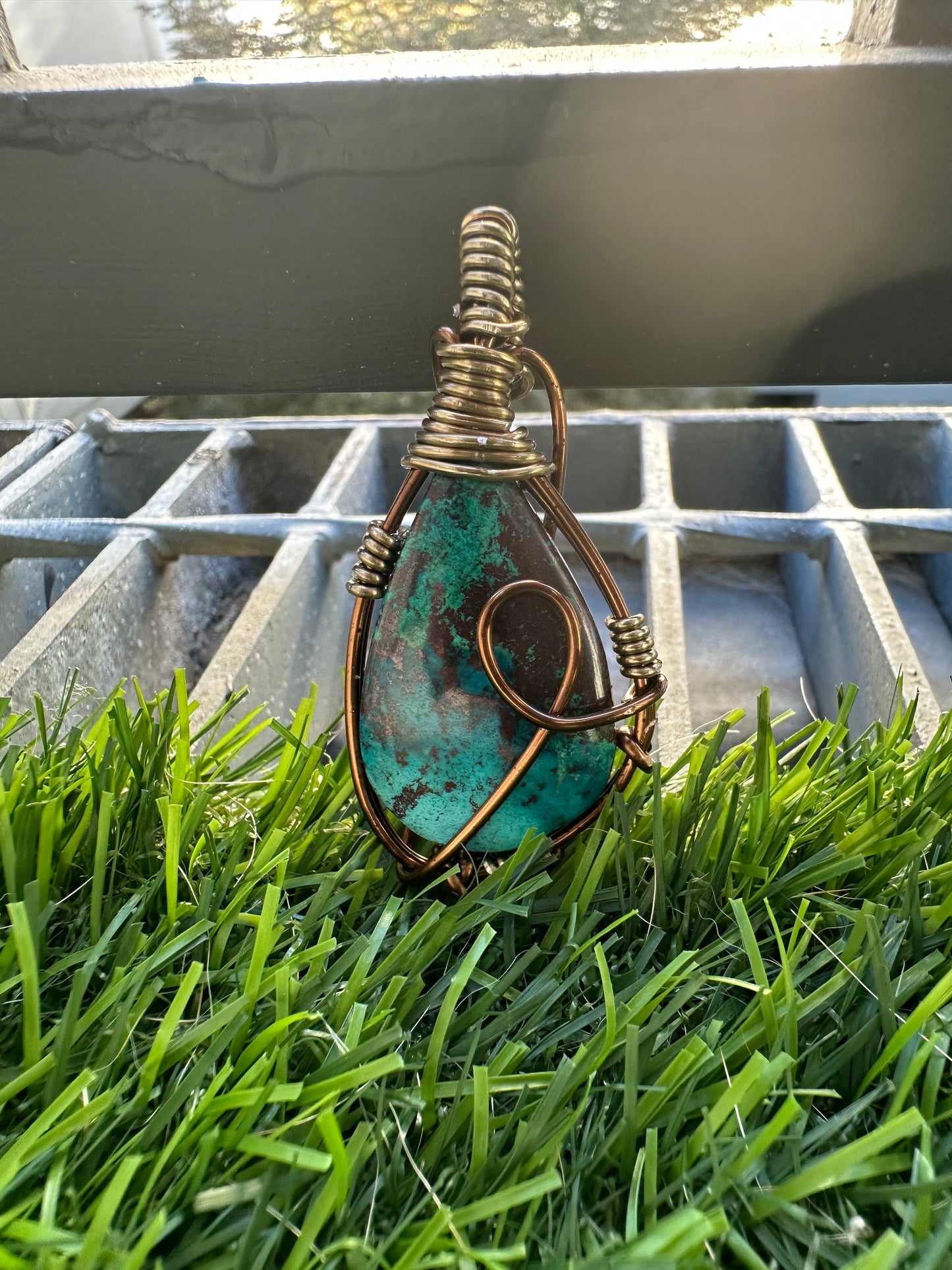 .Chrysocolla Pendant.