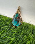 .Chrysocolla Pendant.