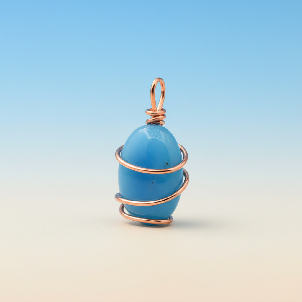 Blue Howlite Pendant 2