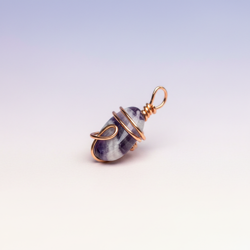 Chevron Amethyst Pendant 2