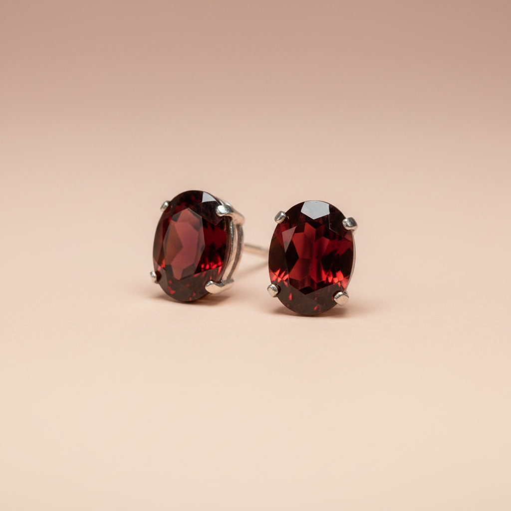 Garnet Earrings 2