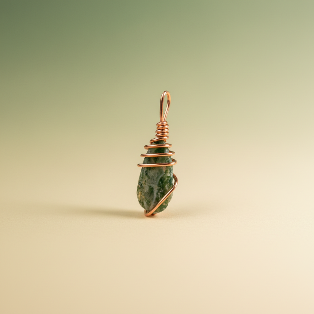 Moss Agate Pendant 2