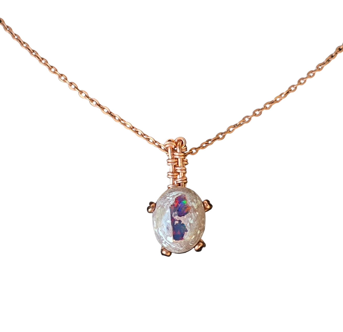 .Fire Opal Pendant. (Mexico)