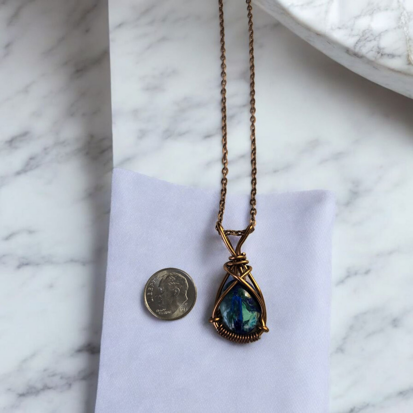 .Azurite Pendant.