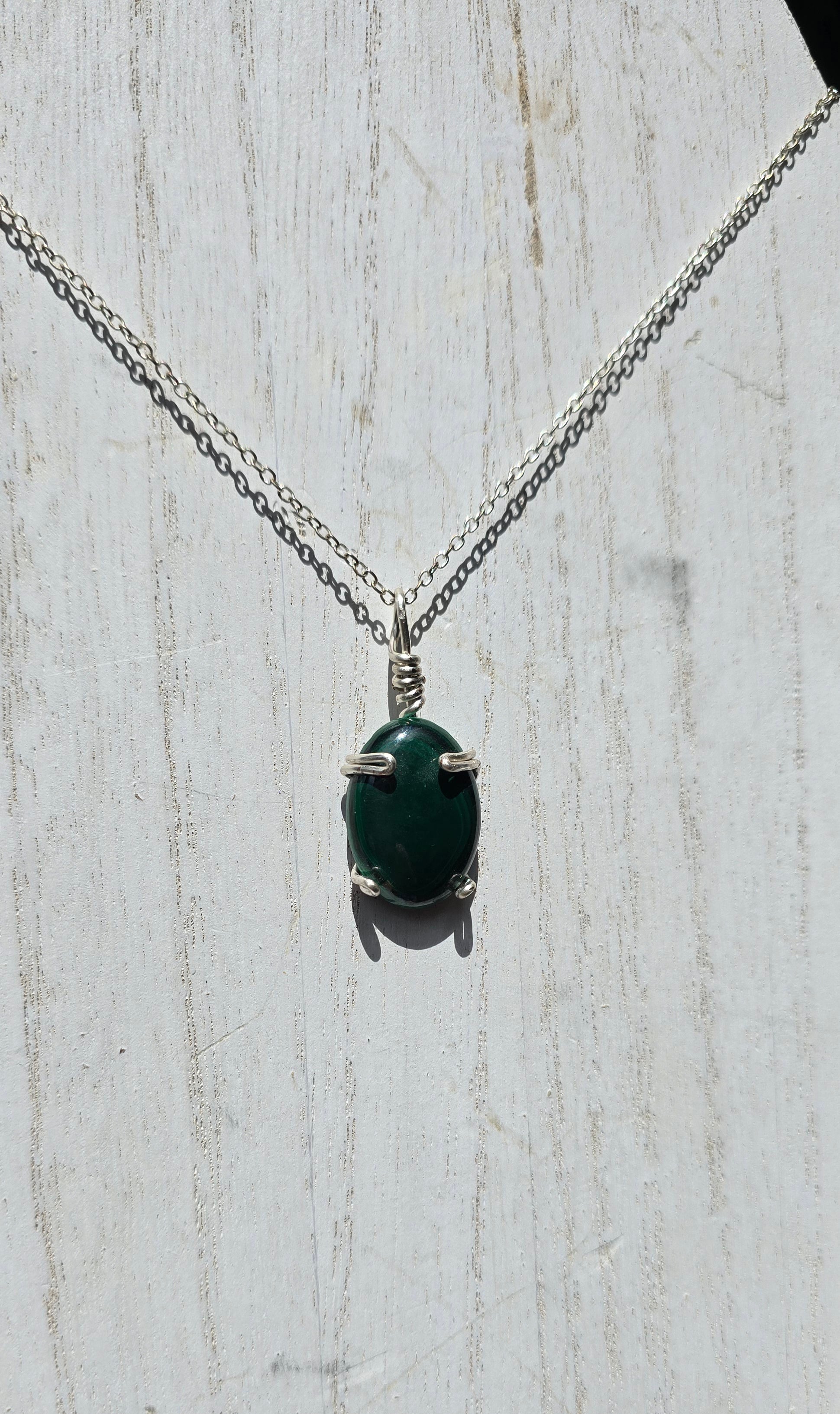 .Malachite Pendant.
