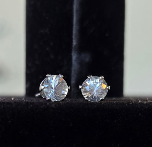 White Zircon Earrings