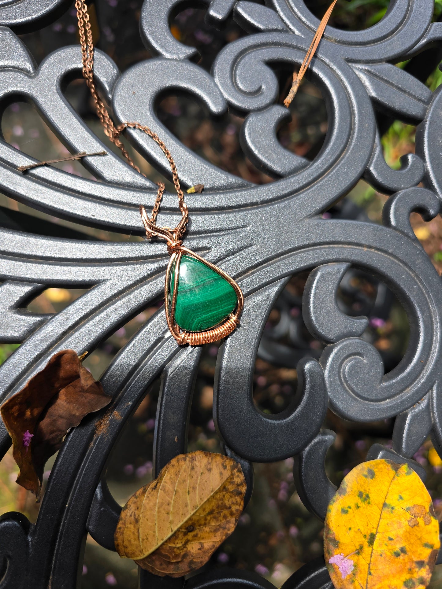 .Malachite Pendant.