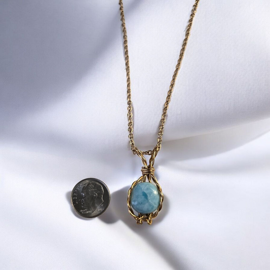 .Larimar Pendant.