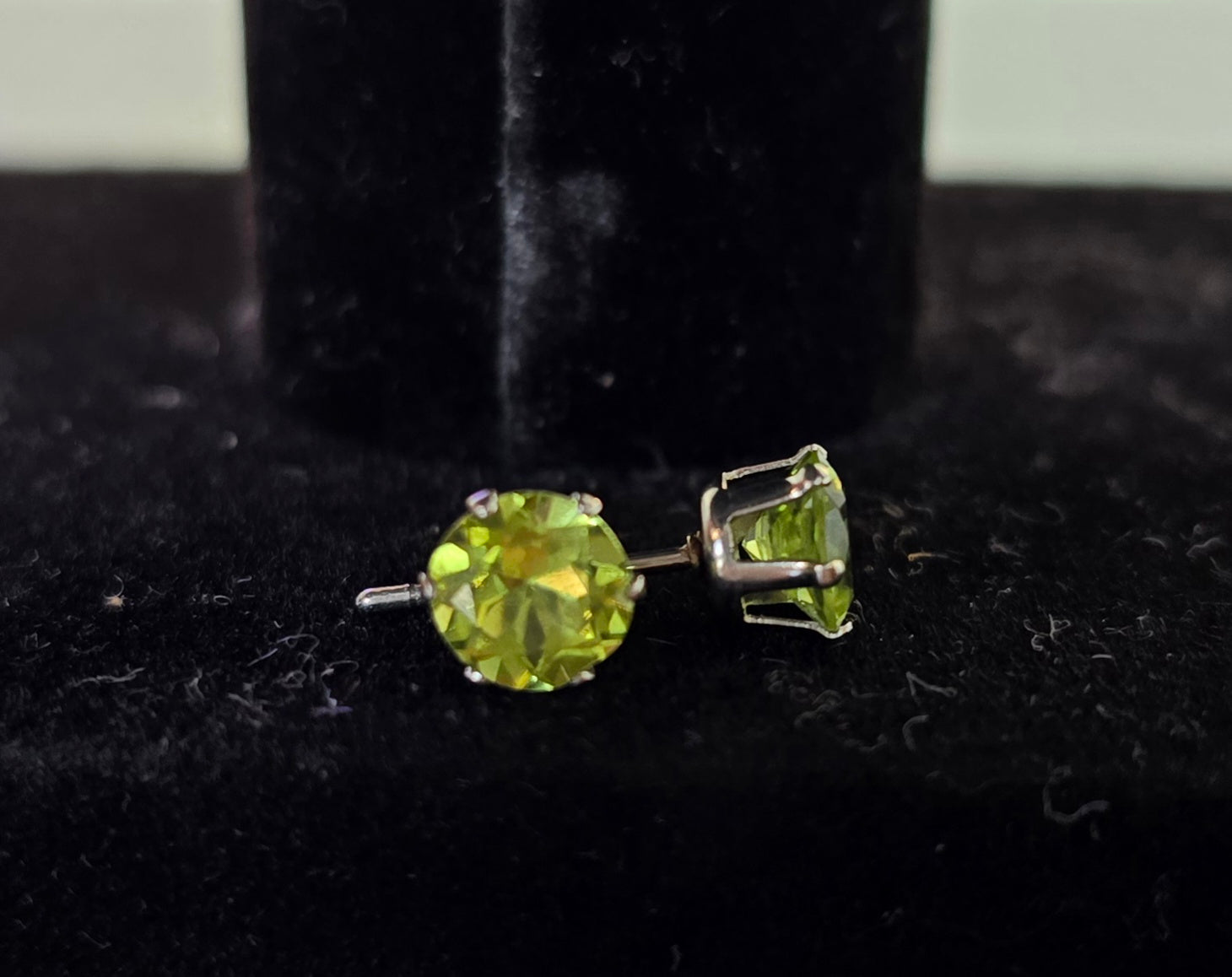 Peridot Stud Earring