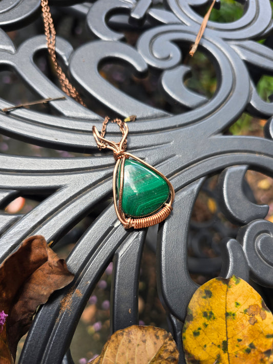.Malachite Pendant.