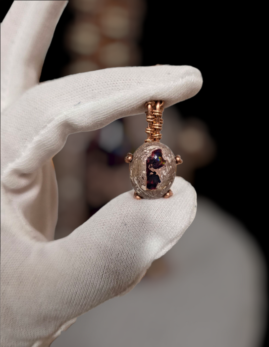 .Fire Opal Pendant. (Mexico)